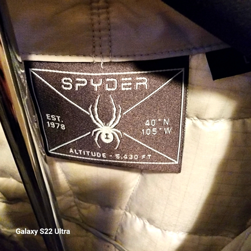 Spyder Silver Insulated Puffer Coat - Picture 4 of 4